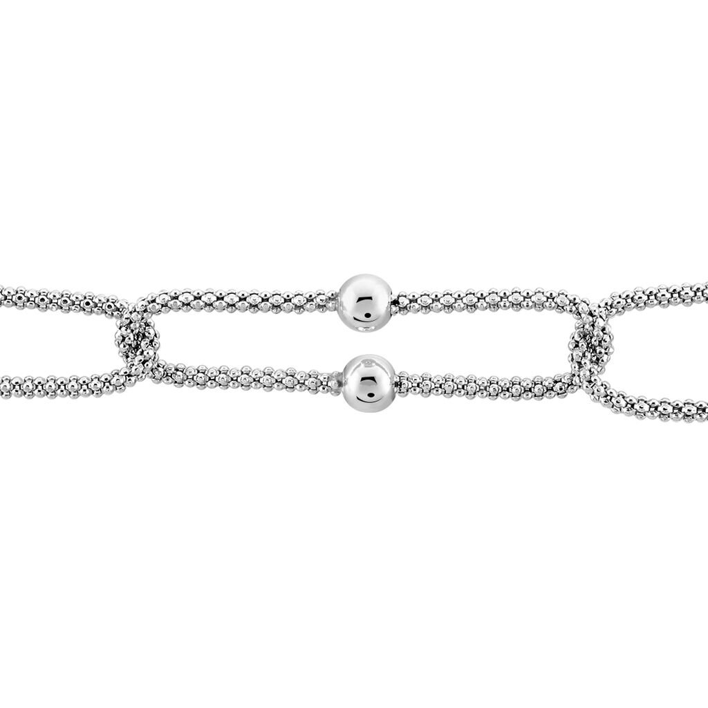 Damen Gliederarmband Popcornkette Silber 925 - Gliederarmbänder Damen | OROVIVO