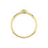 MARION Damen Ring Gold 585 (14 Karat) Smaragd Grün 0,3 ct