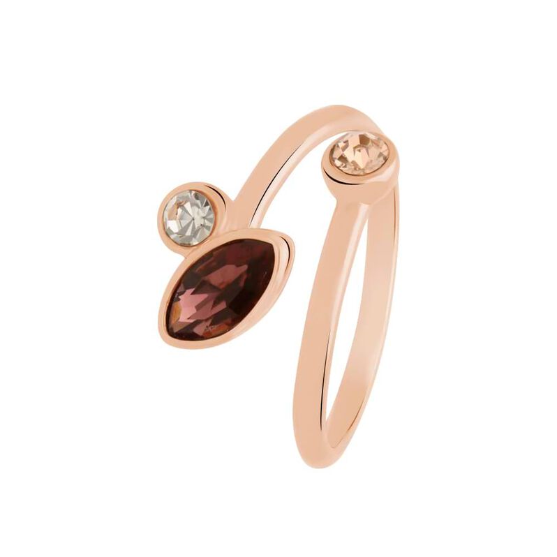 Anello in metallo rosato e pietre - Spannringe Damen | OROVIVO