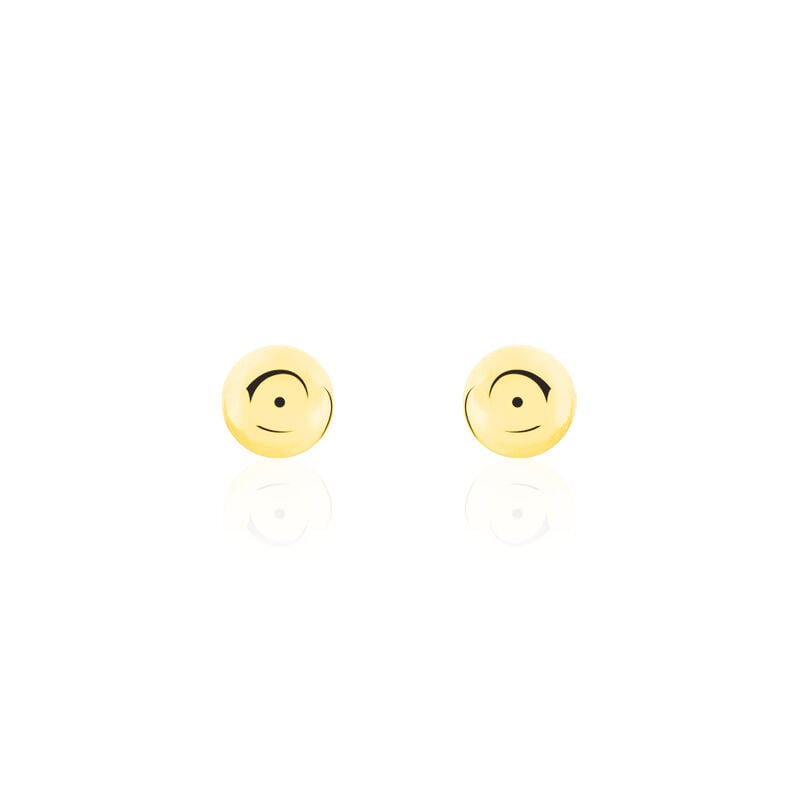 Damen Ohrstecker Gold 375 Kugel 5mm - Ohrstecker Damen | OROVIVO