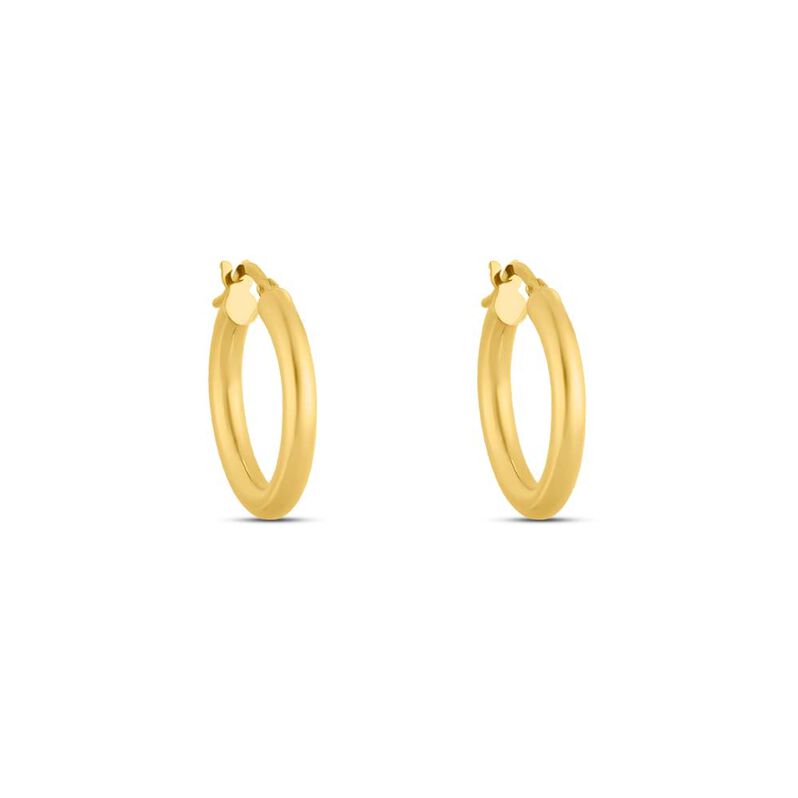 Orecchini A Cerchio Gold Essence Oro Giallo - Spannringe Damen | OROVIVO
