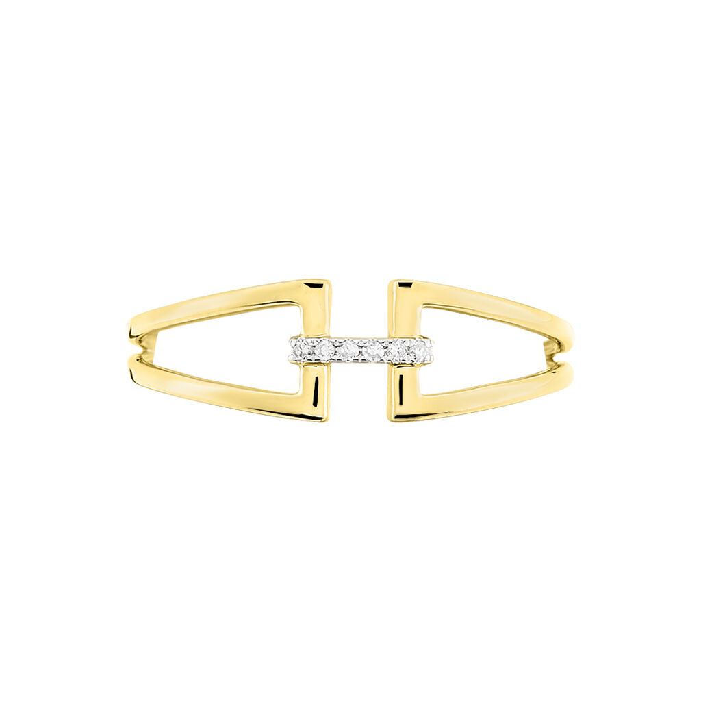 Bague Abella Or Jaune Diamant - Spannringe Damen | OROVIVO