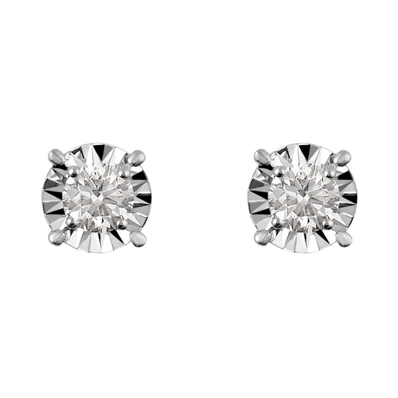 Orecchini Lobo Punto Luce Diamotion Oro Bianco Diamante - Spannringe Damen | OROVIVO