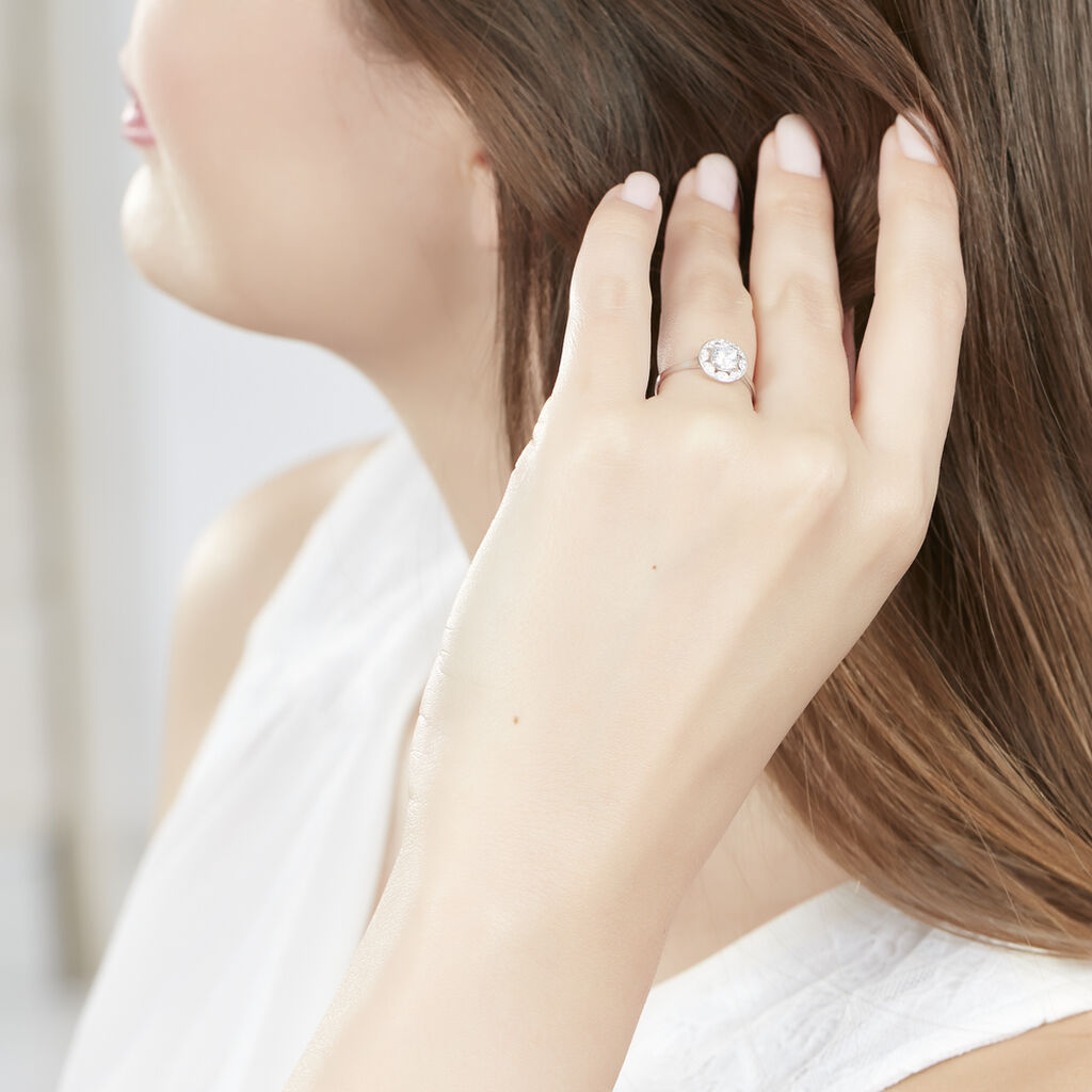 Bague Or Weiss Renata Rosace - Spannringe Damen | OROVIVO