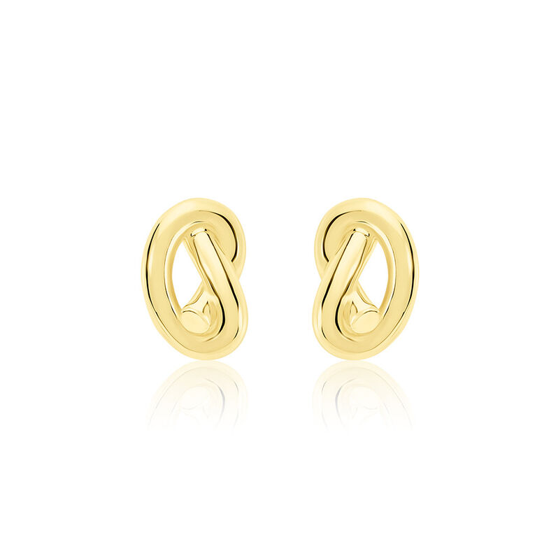JOSEPHINE Damen Ohrstecker Silber vergoldet 925 Knoten - Ohrstecker Damen | OROVIVO