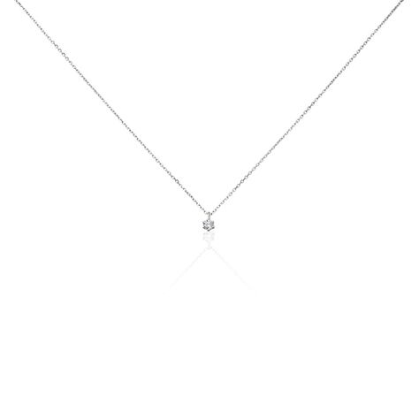 Damen Collier Weißgold 750 Diamant 0,16ct Monopoli - Halsketten Damen | OROVIVO