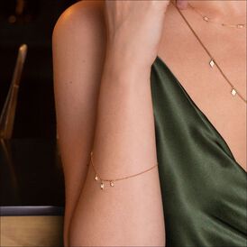 Damenarmband Gold 375 Zirkonia Viereck - Armbänder Damen | OROVIVO
