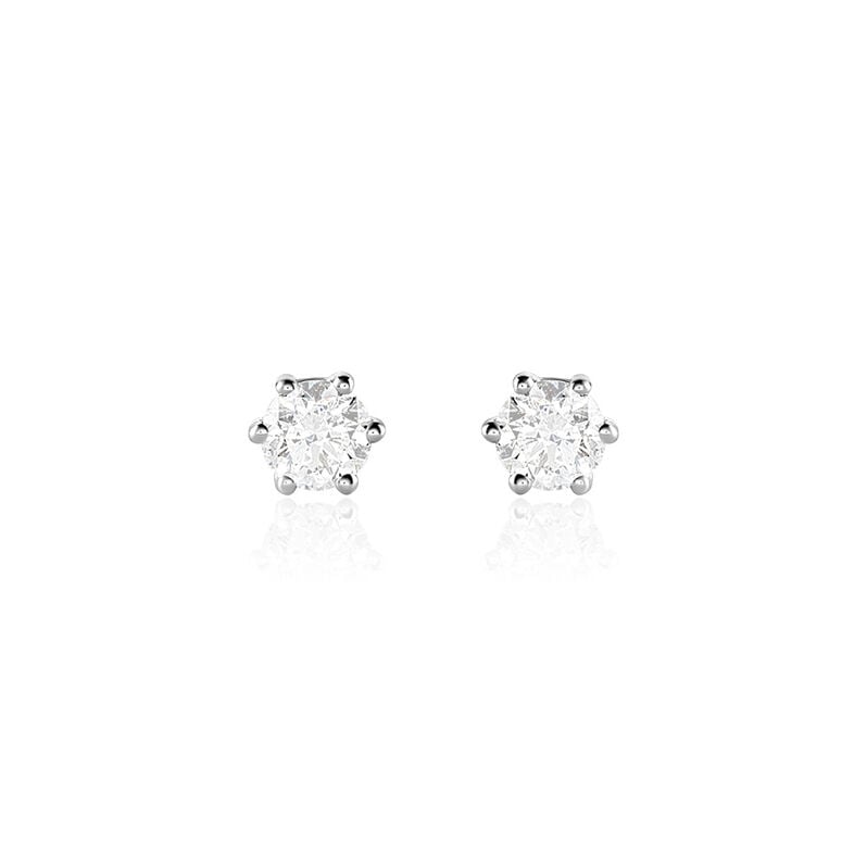 Sonate Damen Ohrstecker Wei&szlig;gold 585 (14 Karat) Synthetischer Diamant Wei&szlig; 0,52 ct - Ohrstecker Damen | OROVIVO