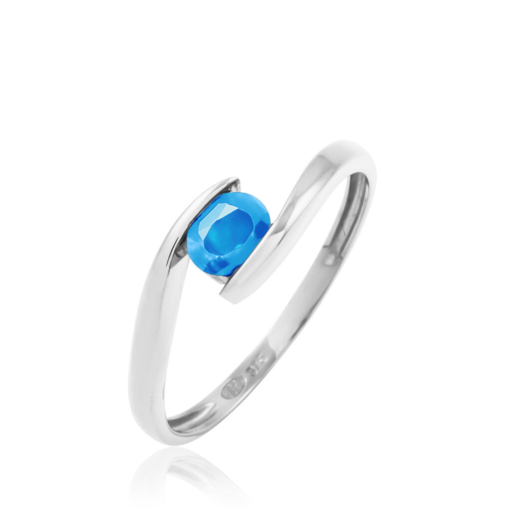 Bague Camilia Or Blanc Topaze - Spannringe Damen | OROVIVO