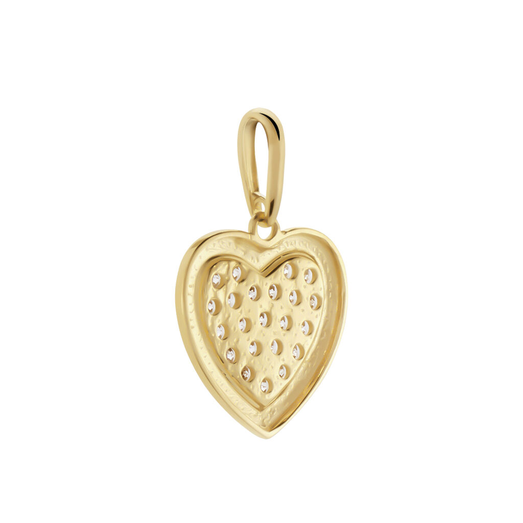  Anh&auml;nger Gold 375 Zirkonia Herz Eldora 