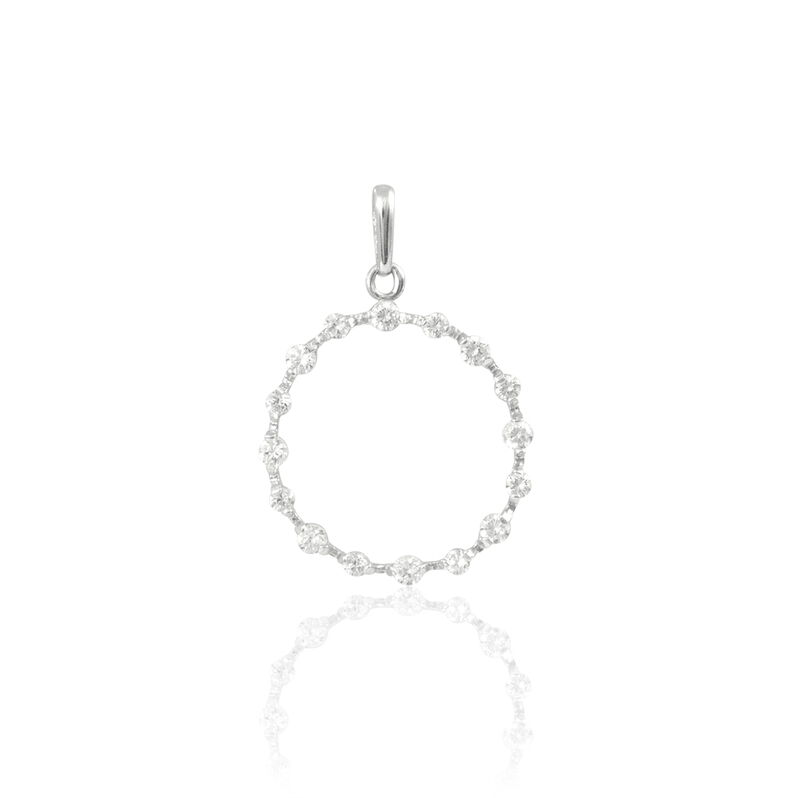 Pendentif Susana Or Blanc Oxyde De Zirconium - Spannringe Damen | OROVIVO