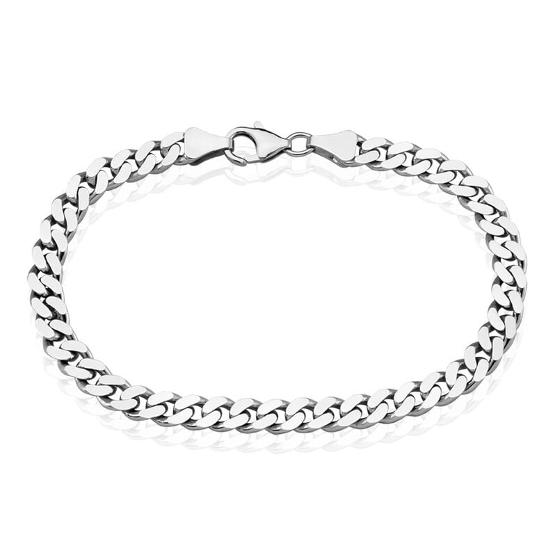 PANZER S Herren Armkette Silber Silber 925 B 6 mm - Armketten Herren | OROVIVO