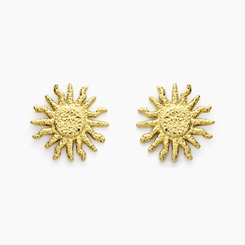 Boucles D'oreilles Puces Bastia Acier Jaune - Spannringe Damen | OROVIVO