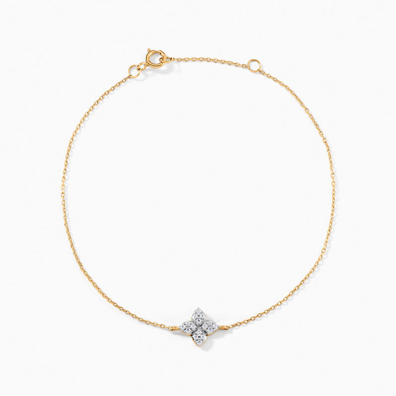 Bracelet Tammi Or Jaune Oxyde De Zirconium - Spannringe Damen | OROVIVO