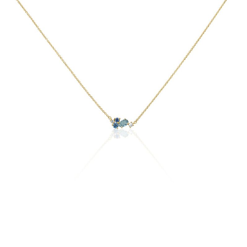 Collier Plaqué Or Era Pierre De Synthèse - Spannringe Damen | OROVIVO