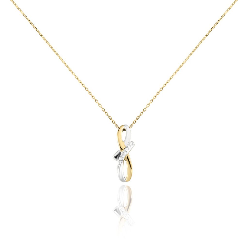 Collier Soukayna Or Bicolore Diamant - Spannringe Damen | OROVIVO