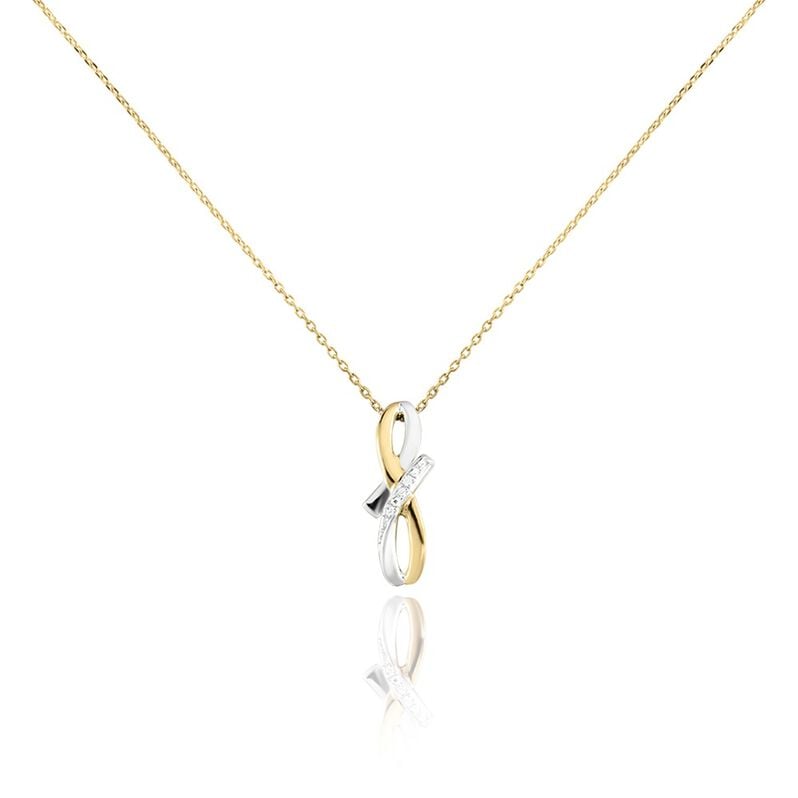 Collier Soukayna Or Bicolore Diamant - Spannringe Damen | OROVIVO