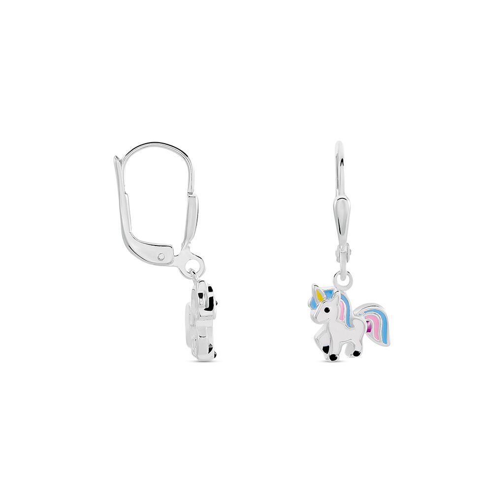 Kinder Ohrringe Lang Silber 925 Einhorn Aadhya  - Ohrringe Kinder | OROVIVO