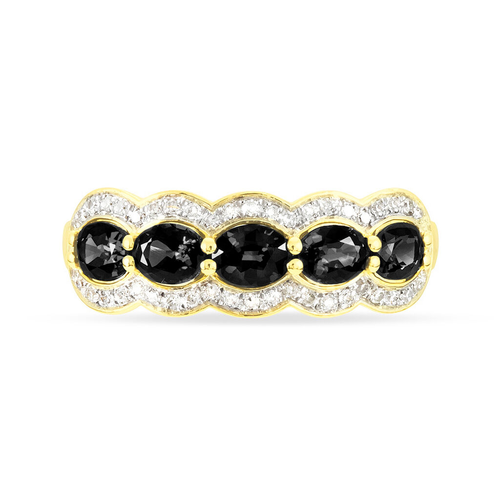 Bague Margaux Or Jaune Agate Et Diamant - Spannringe Damen | OROVIVO