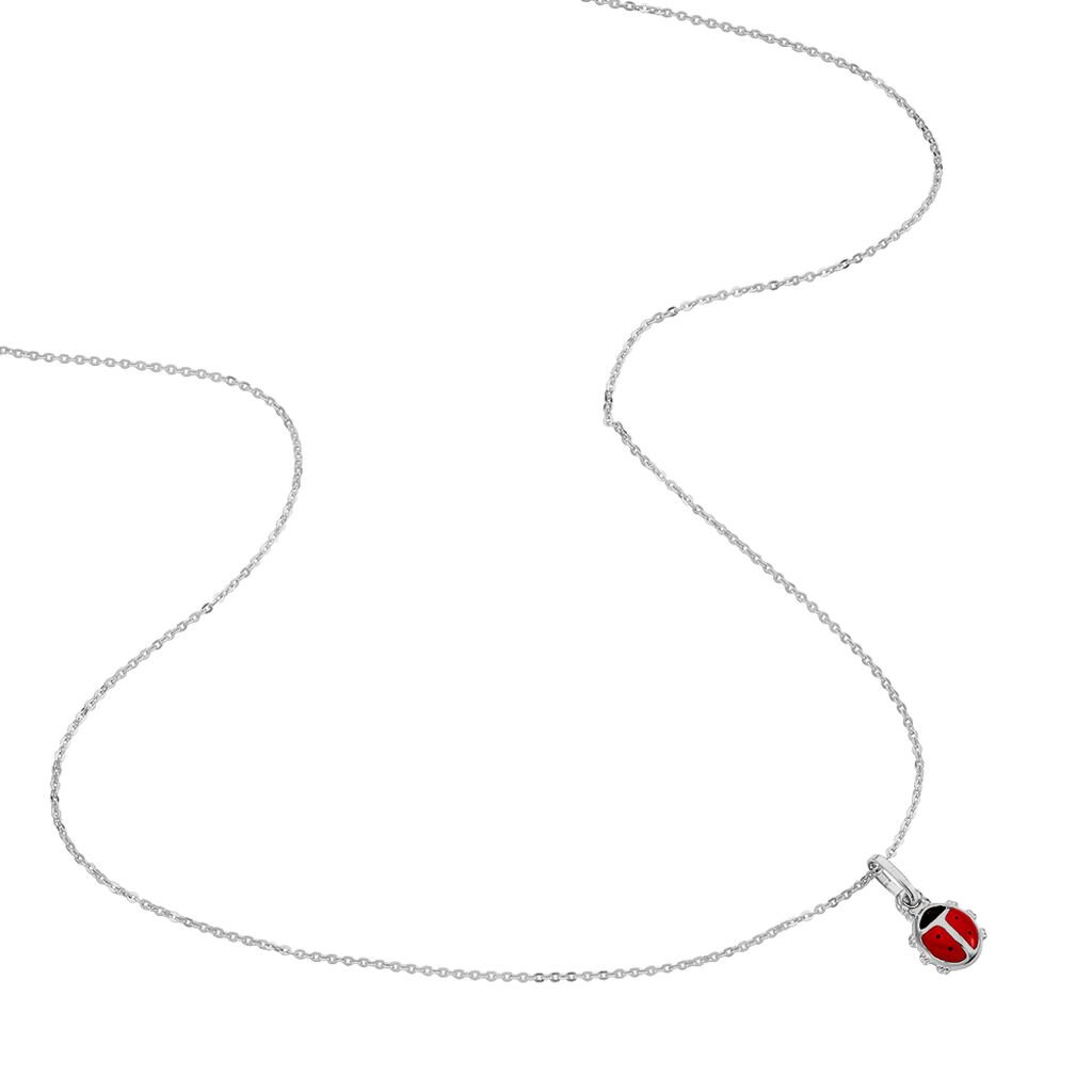 Kinder Halskette Silber 925 Marienkäfer - Halsketten Kinder | OROVIVO