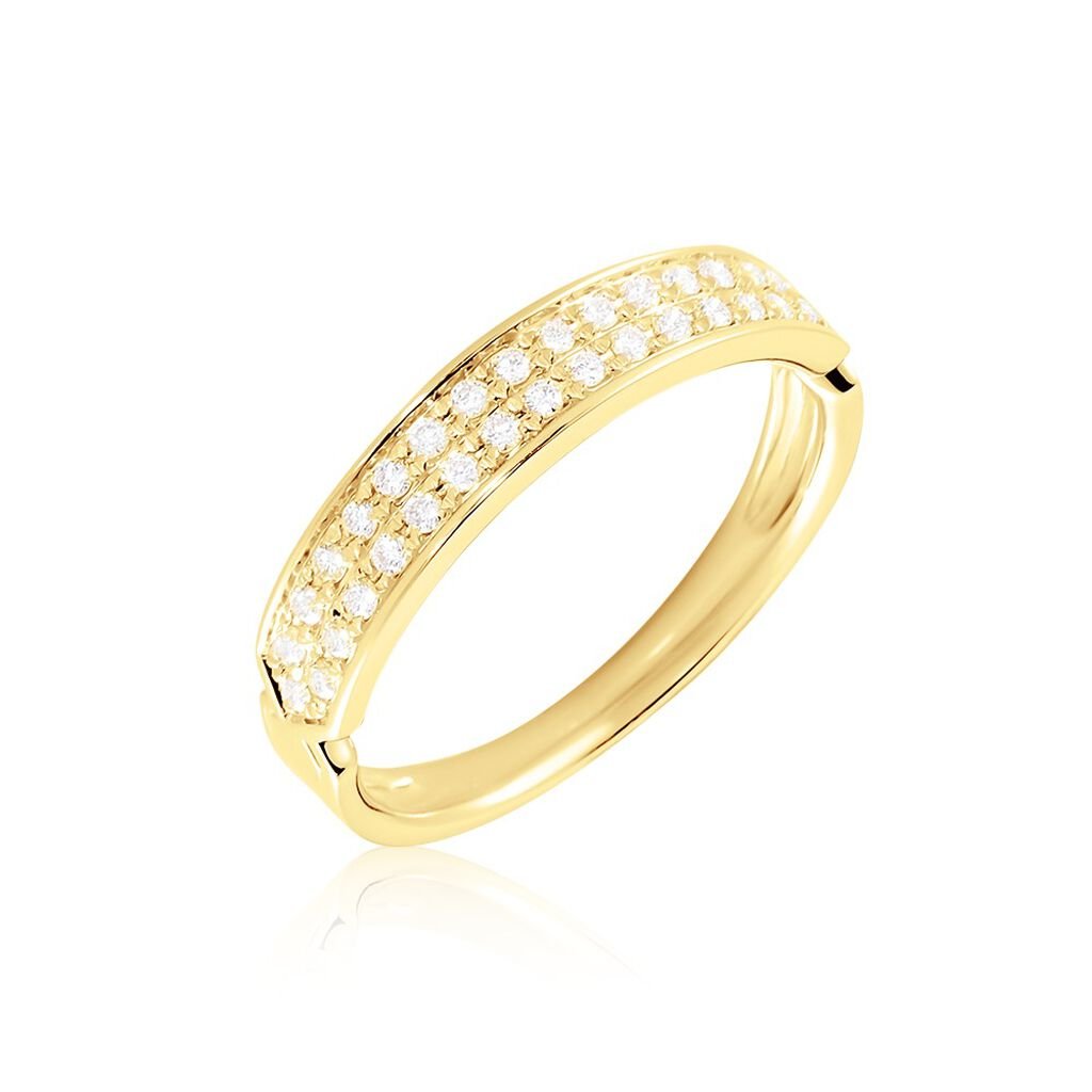 Emily Damen Ring Gold 585 (14 Karat) Diamant Wei&szlig; 0,15 ct