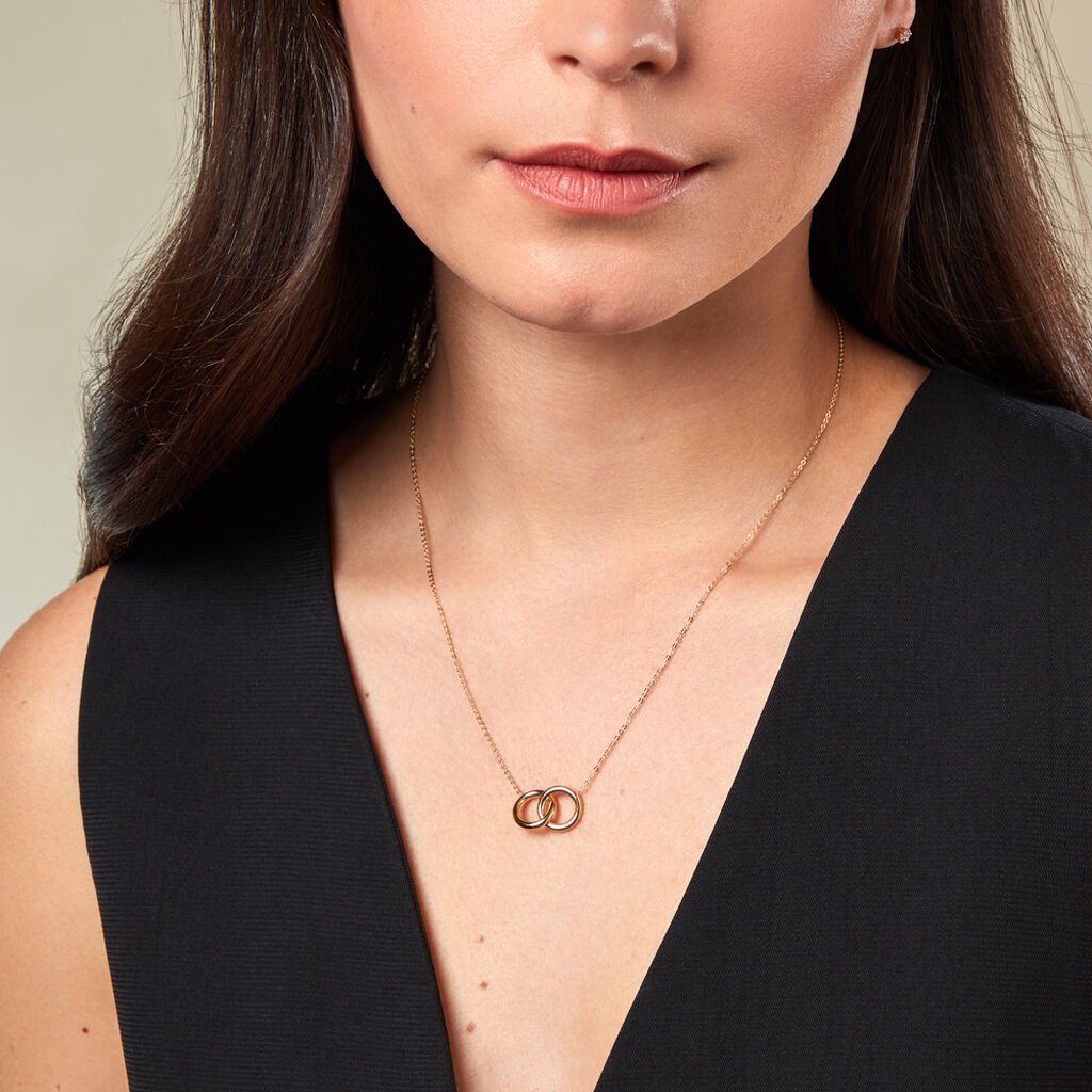 Damen Collier Gold 375 Geometrisch 4,5cm -  Damen | OROVIVO