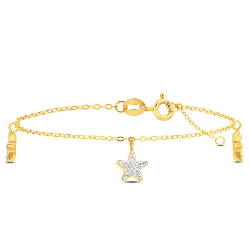 Bracciale Christelle Oro Giallo Cristallo - Spannringe Damen | OROVIVO