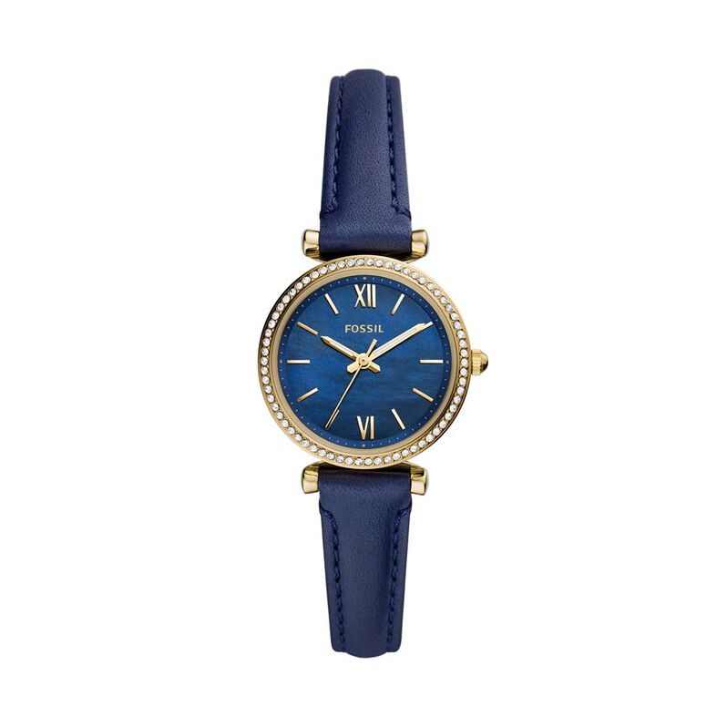 Montre Fossil Carlie Mini Bleu - Spannringe Damen | OROVIVO