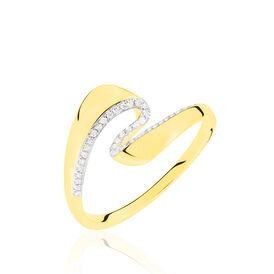 Damenring Gold 375 Diamant 0,187ct  - Ringe mit Edelsteinen Damen | OROVIVO