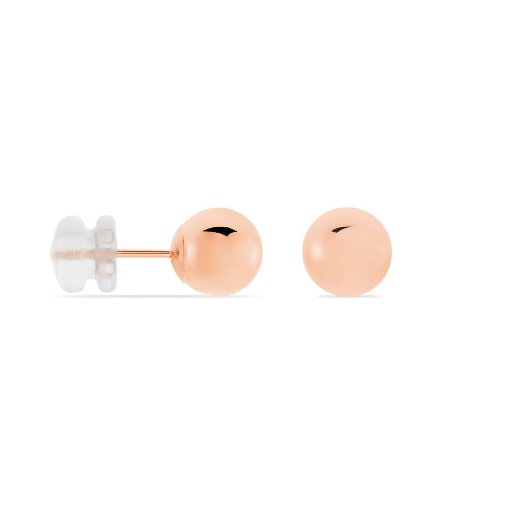 Damen Ohrstecker Roségold 375 Kugel 7mm Fidelia - Ohrstecker Damen | OROVIVO