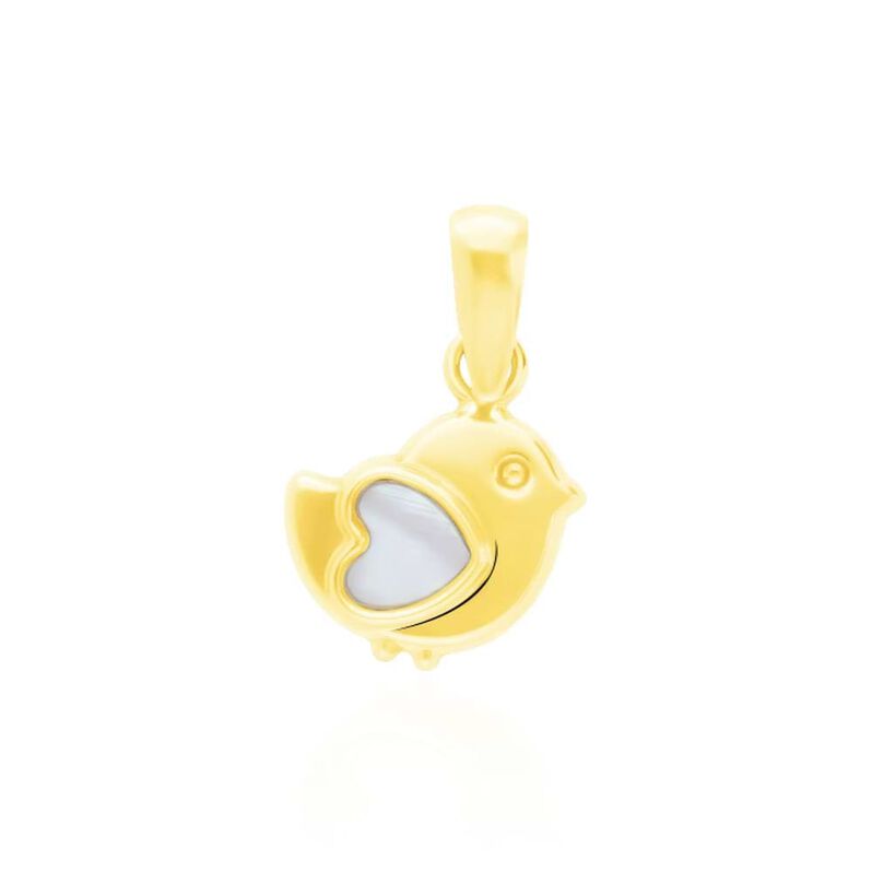 Ciondolo pulcino in oro giallo e madreperla - Spannringe Kinder | OROVIVO