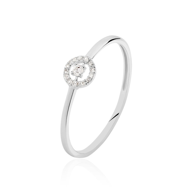 Bague Domitia Or Blanc Diamant - Spannringe Damen | OROVIVO
