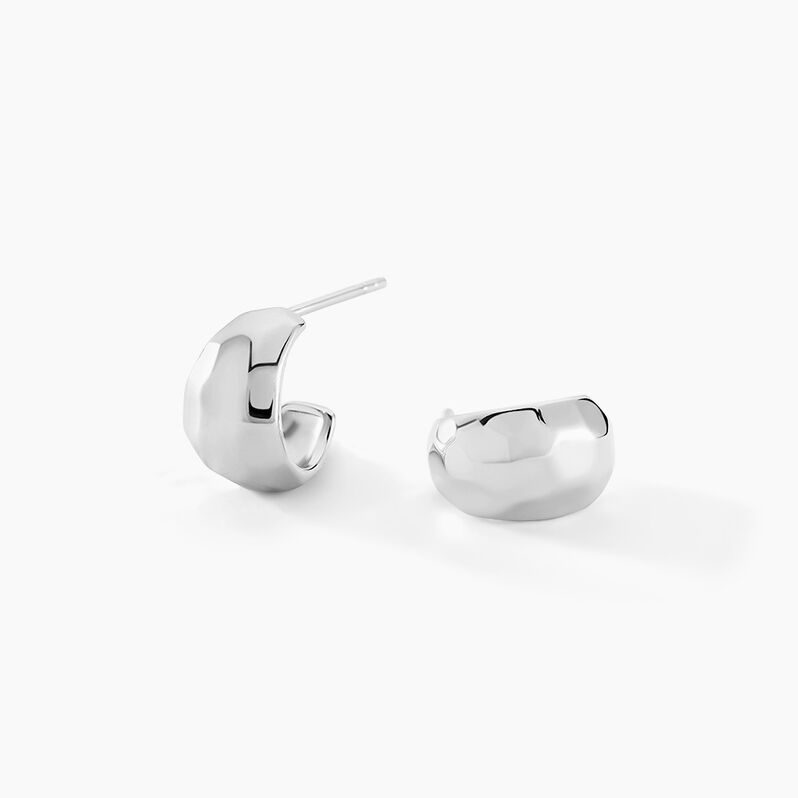 Créoles Mirage Argent Weiss - Spannringe Damen | OROVIVO