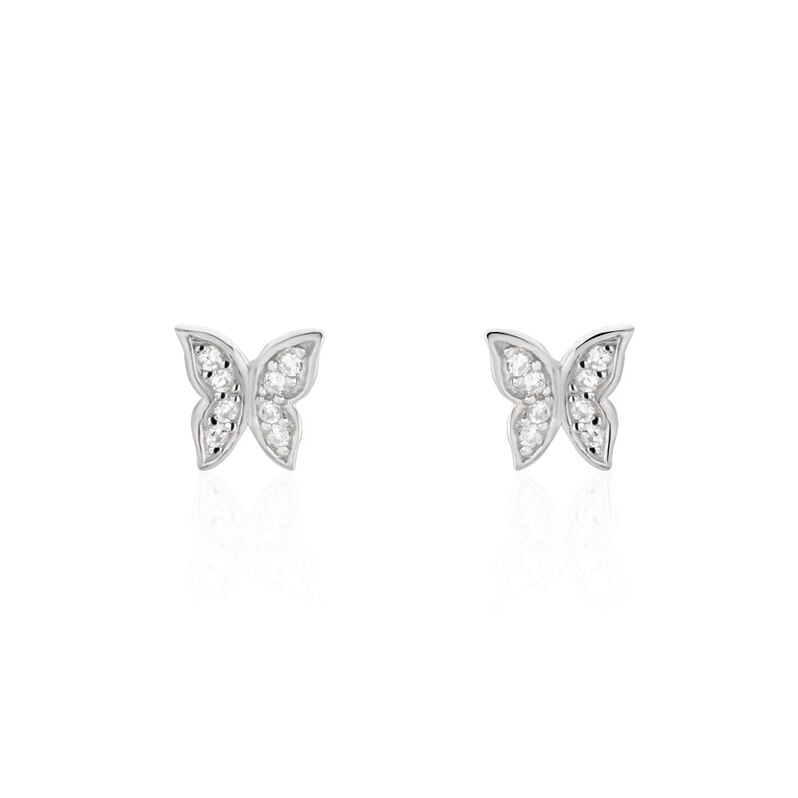 Boucles D'oreilles Puces Cadfan Argent Rhodié Oxyde - Spannringe Damen | OROVIVO
