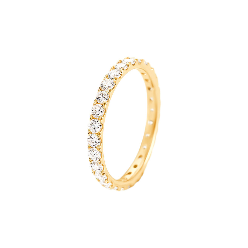 ARIEL Damen Ring Gold 585 (14 Karat) Synthetischer Diamant Weiß 0,5 ct - Ringe mit Stein Damen | OROVIVO
