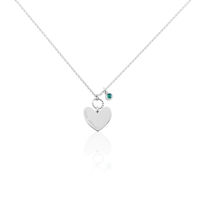 Collier Argent Rhodié Pero Onyx - Spannringe Damen | OROVIVO