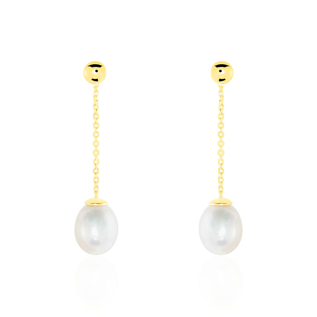 Boucles D'oreilles Or Perle De Culture - Spannringe Damen | OROVIVO