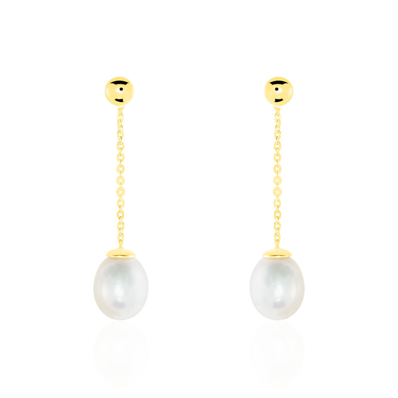 Boucles D'oreilles Or Perle De Culture - Spannringe Damen | OROVIVO