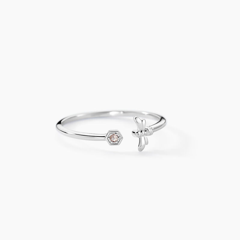 Bague Manoline Argent Weiss Oxyde De Zirconium - Spannringe Damen | OROVIVO