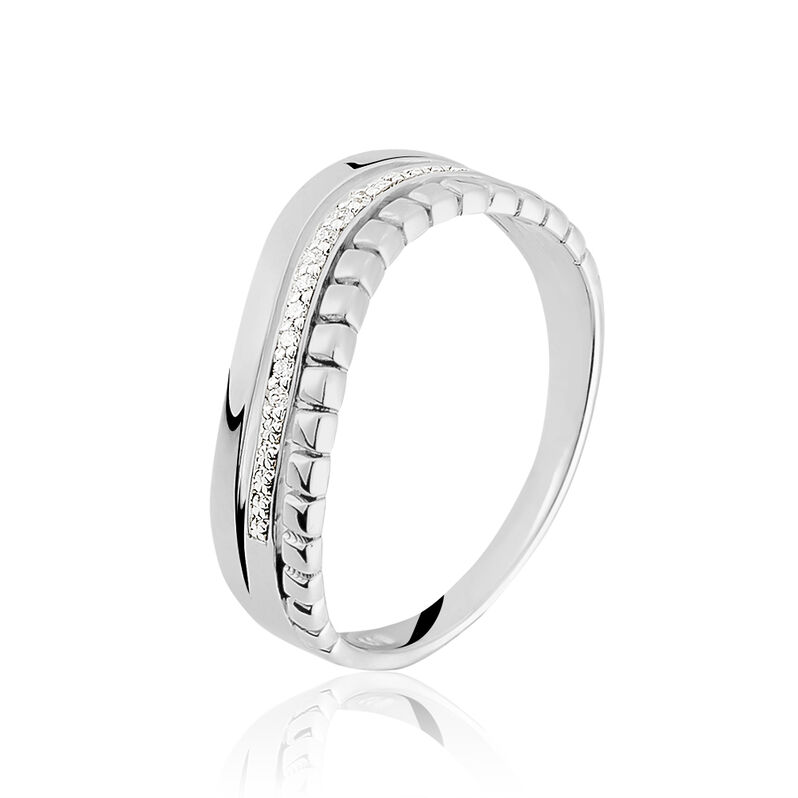 Bague Maisy Or Blanc Diamant - Spannringe Damen | OROVIVO