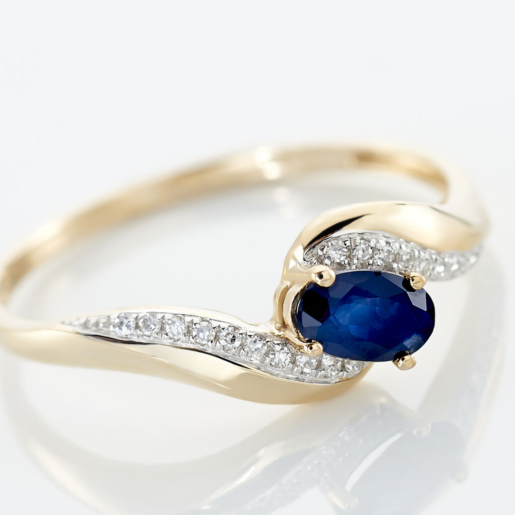 Bague Or Et Saphir  - Spannringe Damen | OROVIVO