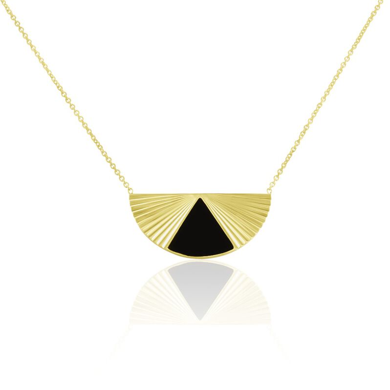 Collier Acier Dore Sunshine - Spannringe Damen | OROVIVO