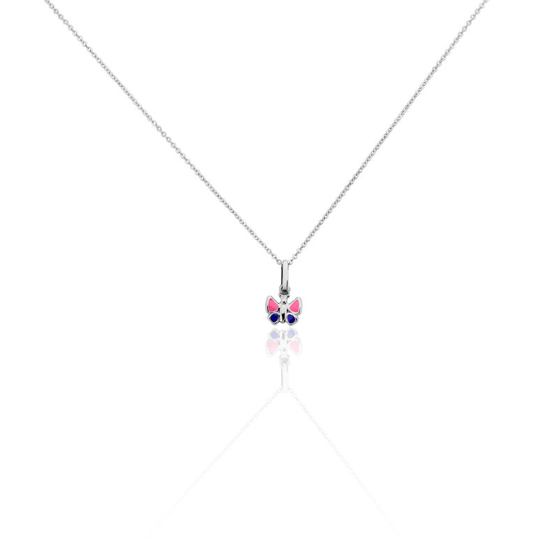 Kinder Halskette Silber 925 Schmetterling Lila - Halsketten Kinder | OROVIVO