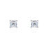 Familie Ohrstecker Weißgold 375 Zirkonia Viereck Roni 2 5,00mm 