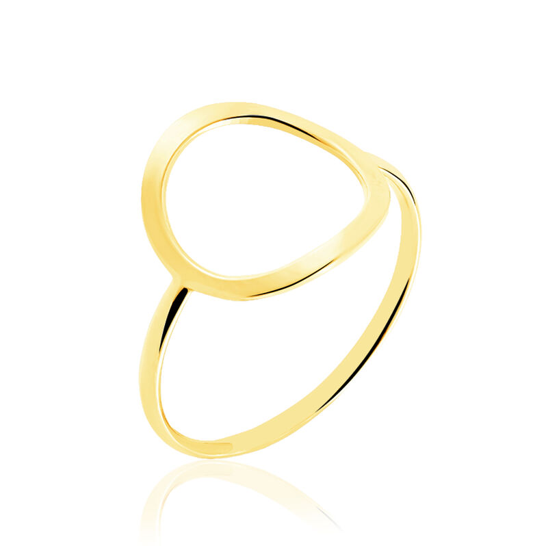 Bague Graphic Chic Or Jaune Cercle - Spannringe Damen | OROVIVO
