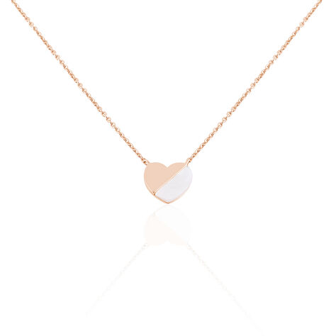 Damen Halskette Silber 925 Rosé Vergoldet Herz - Halsketten Damen | OROVIVO