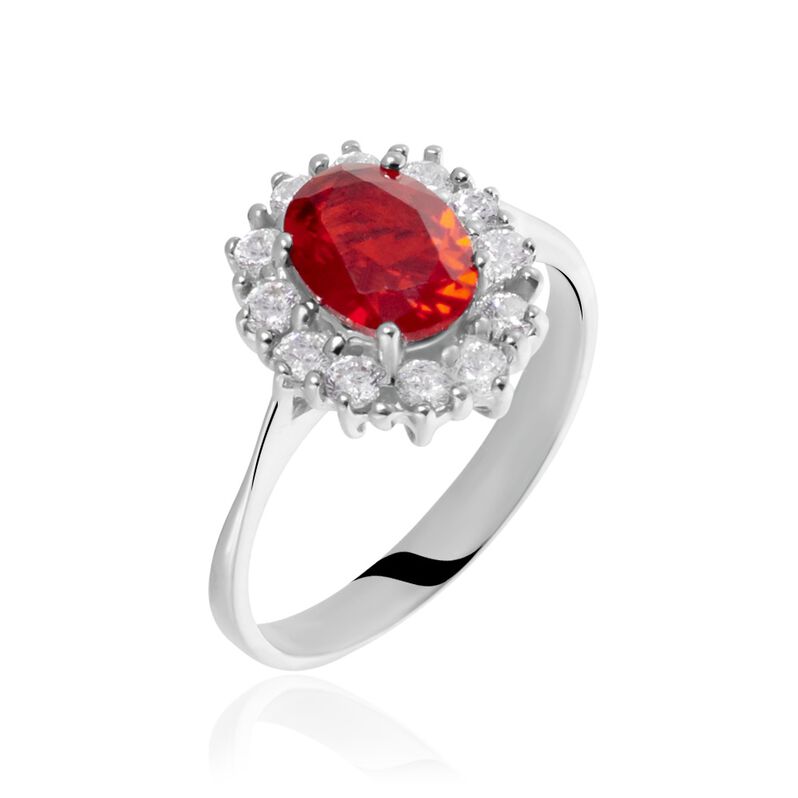 Bague Perez 2 Argent Weiss Oxyde De Zirconium - Spannringe Damen | OROVIVO