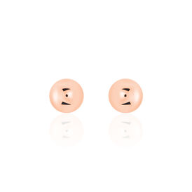 Damen Ohrstecker Silber 925 Rosé Vergoldet 5mm - Ohrstecker Damen | OROVIVO