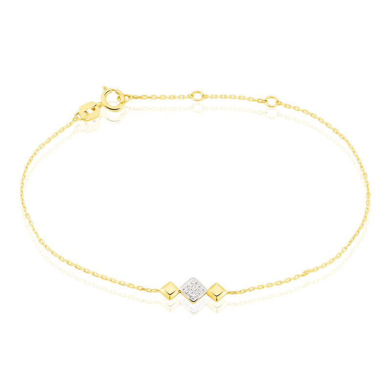 Bracelet Or Bicolore Caterine Diamants - Spannringe Damen | OROVIVO