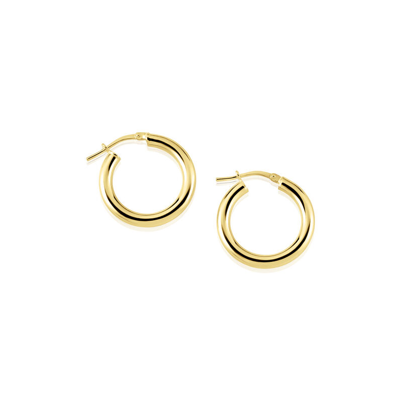 JOLANDA Damen Creolen Silber vergoldet 925 - Creolen Damen | OROVIVO